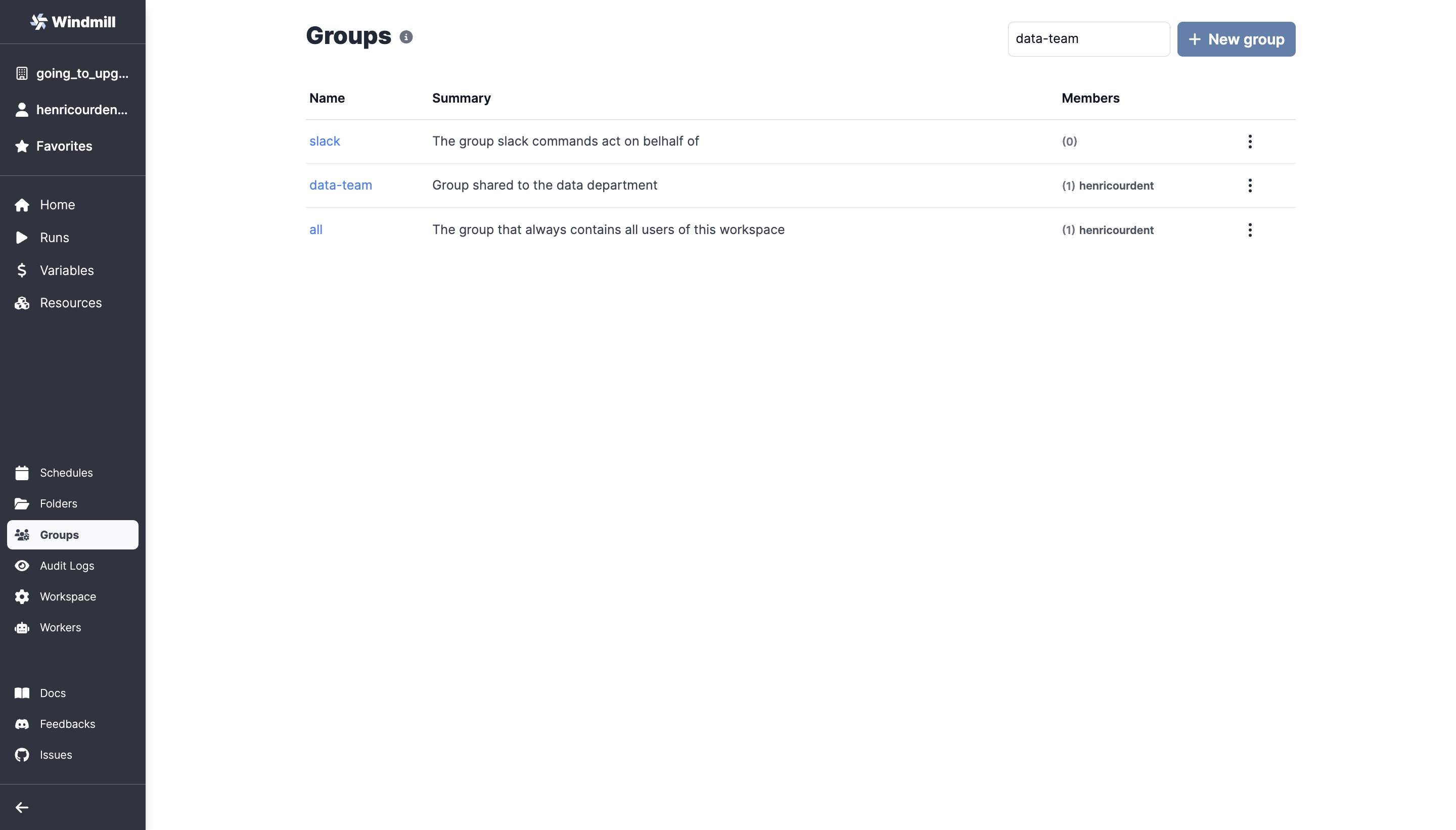 Groups